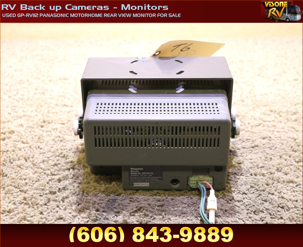 RV Electronics USED GPRV112 PANASONIC MOTORHOME REAR VIEW MONITOR FOR