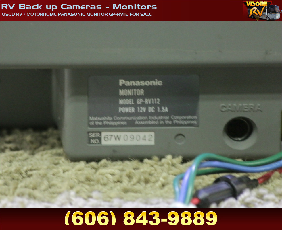 RV Electronics USED RV / MOTORHOME PANASONIC MONITOR GPRV112 FOR SALE