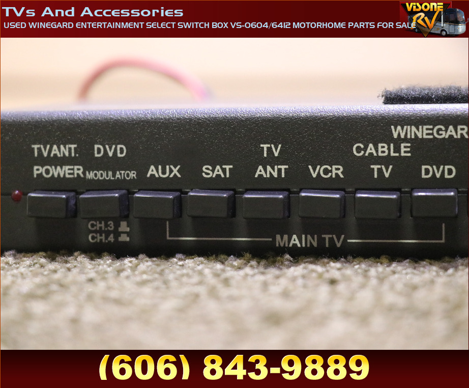 RV Electronics USED WINEGARD ENTERTAINMENT SELECT SWITCH BOX VS0604/