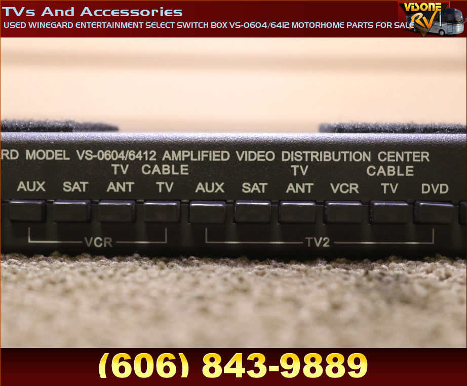 RV Electronics USED WINEGARD ENTERTAINMENT SELECT SWITCH BOX VS0604/