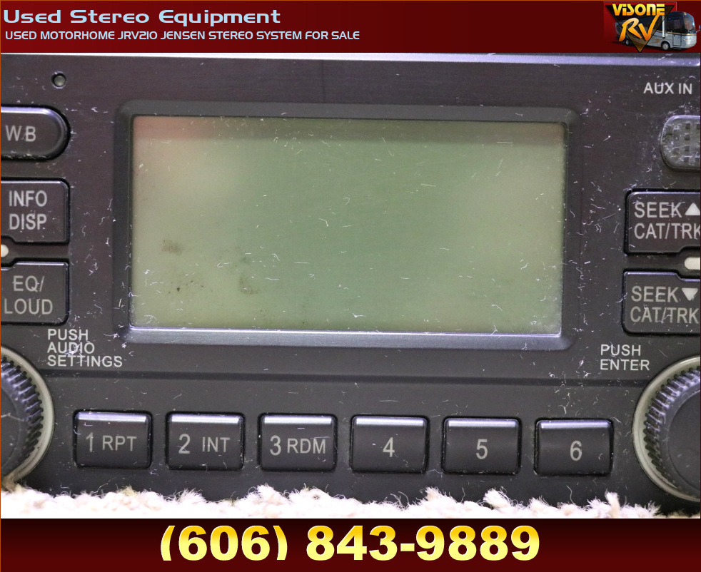 RV Electronics USED MOTORHOME JRV210 JENSEN STEREO SYSTEM FOR SALE Used