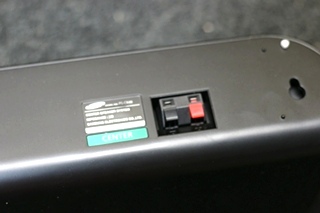 USED SAMSUNG 5 PC. BLACK SURROUND SOUND SPEAKER SYSTEM PN: PS-CX40 & PS-FX40 (x4)