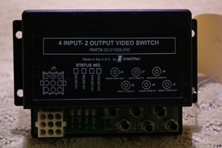 USED 4 INPUT - 2 OUTPUT VIDEO SWITCH 00-01009-000 FOR SALE  **OUT OF STOCK**