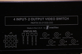 USED 4 INPUT - 2 OUTPUT VIDEO SWITCH 00-01009-000 FOR SALE  **OUT OF STOCK**