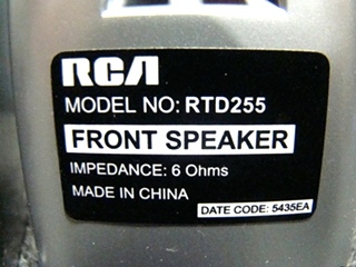 USED RV/MOTORHOME RCA 5 PC SPEAKER SET W/SUB (SILVER)