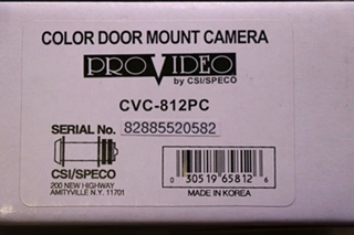 PROVIDEO CVC-812PC RV COLOR DOOR MOUNT CAMERA MOTORHOME ELECTRONICS FOR SALE