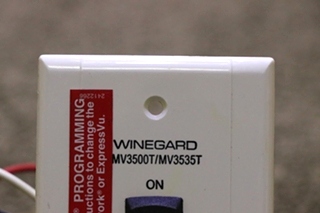 USED WINEGARD MV3500T/MV3535T ON/OFF SWITCH PANEL RV PARTS FOR SALE
