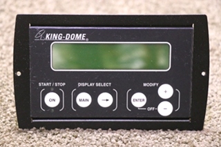 USED KING DOME SATELLITE TOUCH PAD RV/MOTORHOME PARTS FOR SALE
