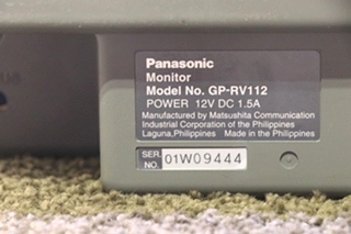 USED PANASONIC GP-RV112 MONITOR MOTORHOME PARTS FOR SALE