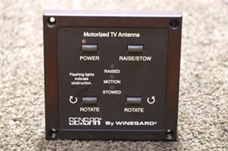 USED SENSAR BY WINEGARD MOTORIZED TV ANTENNA SWITCH PANEL RV PARTS FOR SALE