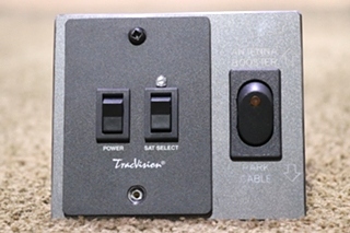 USED TRACVISION SATELLITE / ANTENNA BOOSTER / PARK CABLE SWITCH PANEL MOTORHOME PARTS FOR SALE