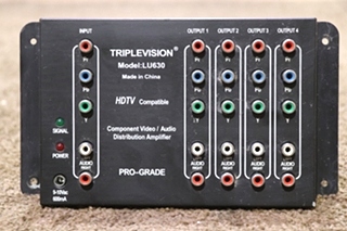 USED RV LU630 TRIPLEVISION COMPONENT VIDEO / AUDIO DISTRIBUTION AMPLIFIER FOR SALE