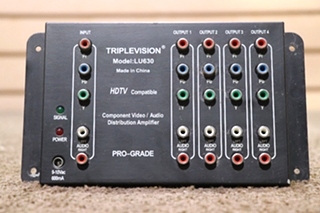 USED RV LU630 TRIPLEVISION COMPONENT VIDEO / AUDIO DISTRIBUTION AMPLIFIER FOR SALE