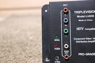 USED RV LU630 TRIPLEVISION COMPONENT VIDEO / AUDIO DISTRIBUTION AMPLIFIER FOR SALE