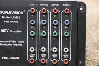 USED RV LU630 TRIPLEVISION COMPONENT VIDEO / AUDIO DISTRIBUTION AMPLIFIER FOR SALE