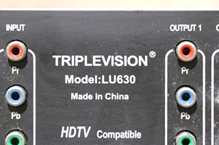 USED RV LU630 TRIPLEVISION COMPONENT VIDEO / AUDIO DISTRIBUTION AMPLIFIER FOR SALE