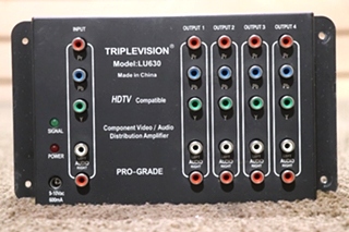 USED MOTORHOME TRIPLEVISION LU630 COMPONENTS VIDEO / AUDIO DISTRIBUTION AMPLIFIER FOR SALE