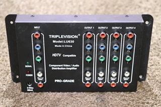 USED MOTORHOME TRIPLEVISION LU630 COMPONENTS VIDEO / AUDIO DISTRIBUTION AMPLIFIER FOR SALE