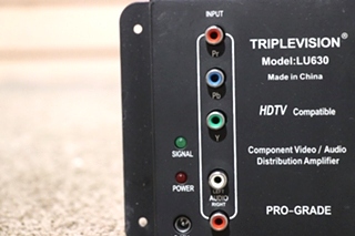 USED MOTORHOME TRIPLEVISION LU630 COMPONENTS VIDEO / AUDIO DISTRIBUTION AMPLIFIER FOR SALE