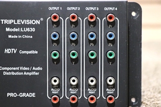 USED MOTORHOME TRIPLEVISION LU630 COMPONENTS VIDEO / AUDIO DISTRIBUTION AMPLIFIER FOR SALE