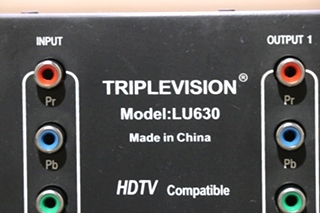 USED MOTORHOME TRIPLEVISION LU630 COMPONENTS VIDEO / AUDIO DISTRIBUTION AMPLIFIER FOR SALE