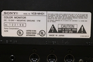 USED SONY COLOR MONITOR VCB-MHD1