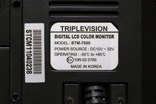 USED TRIPLEVISION DIGITAL LCD COLOR MONITOR STM-7000
