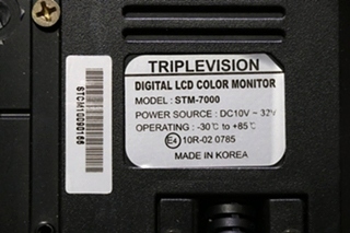 USED STM-7000 TRIPLEVISION DIGITAL LCD COLOR MONITOR